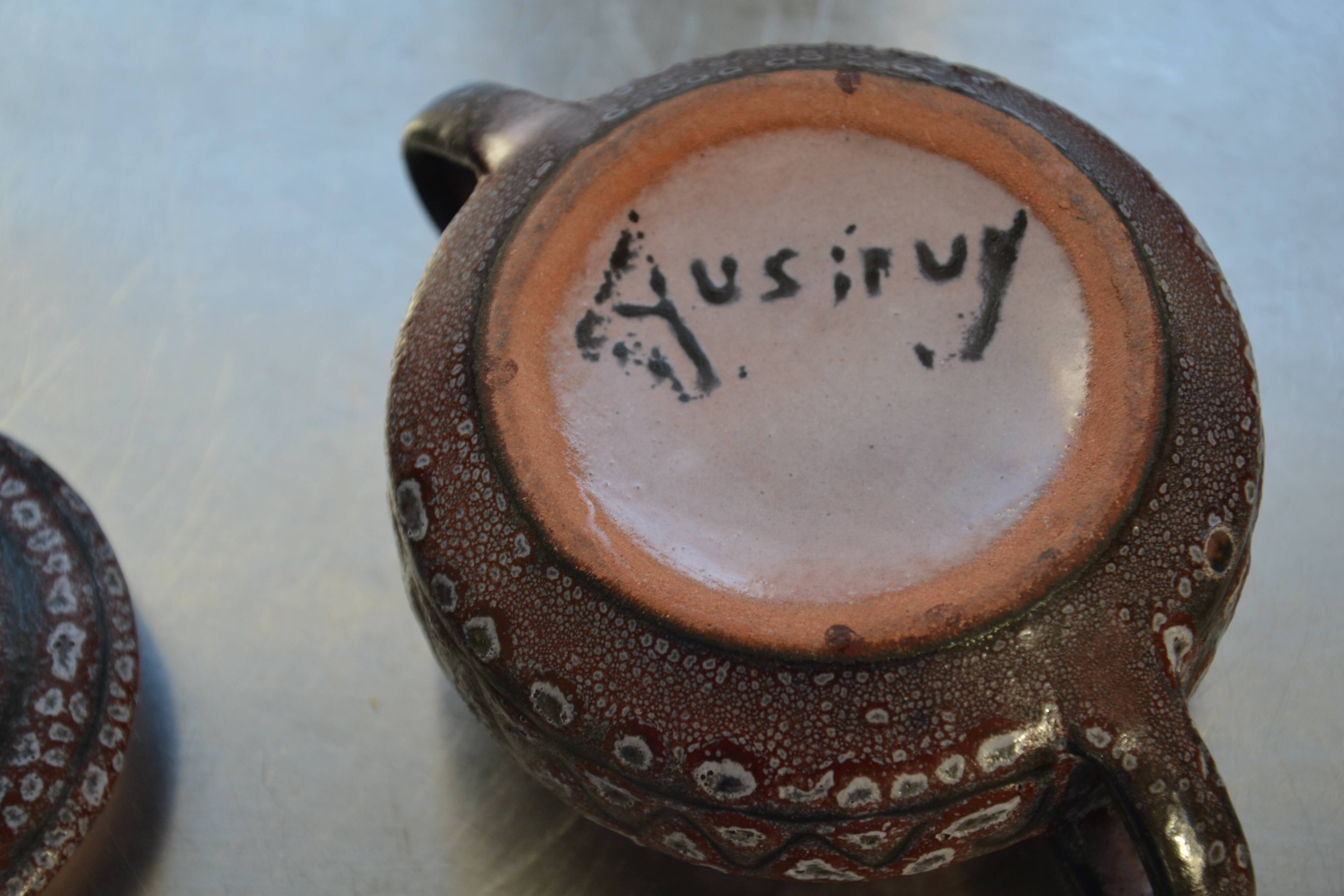 Ceramic pot with lid by Jean Austruy Vallauris