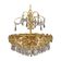 Lustre en laiton, design danois, années 1970, production : Danemark