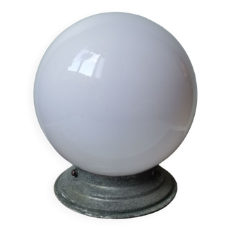 Lamp globe ceiling lamp lamp ball in vintage white opaline with claw