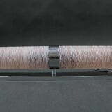 1930s Bauhaus Tubular Wall Light With Pink Glass, Czechoslovakia