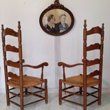 Pair of nursing or fireside armchairs