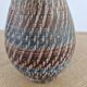 Vase handmade, registered design, Germany, vintage pottery.