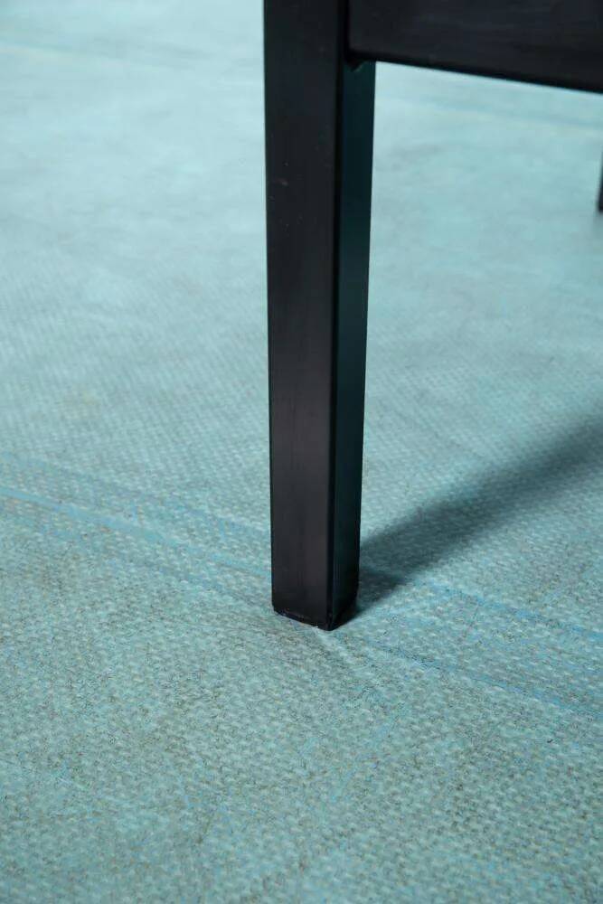 80s Memphis style coffee table, black and white side table.