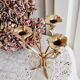 Chandelier haut laiton fleurs