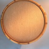 Tripod table in bamboo and rattan from 1960.