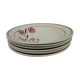 Six hollow earthenware plates