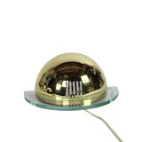 Vrieland design - Holland - ceiling lamp - globe - gold- brass -  80s