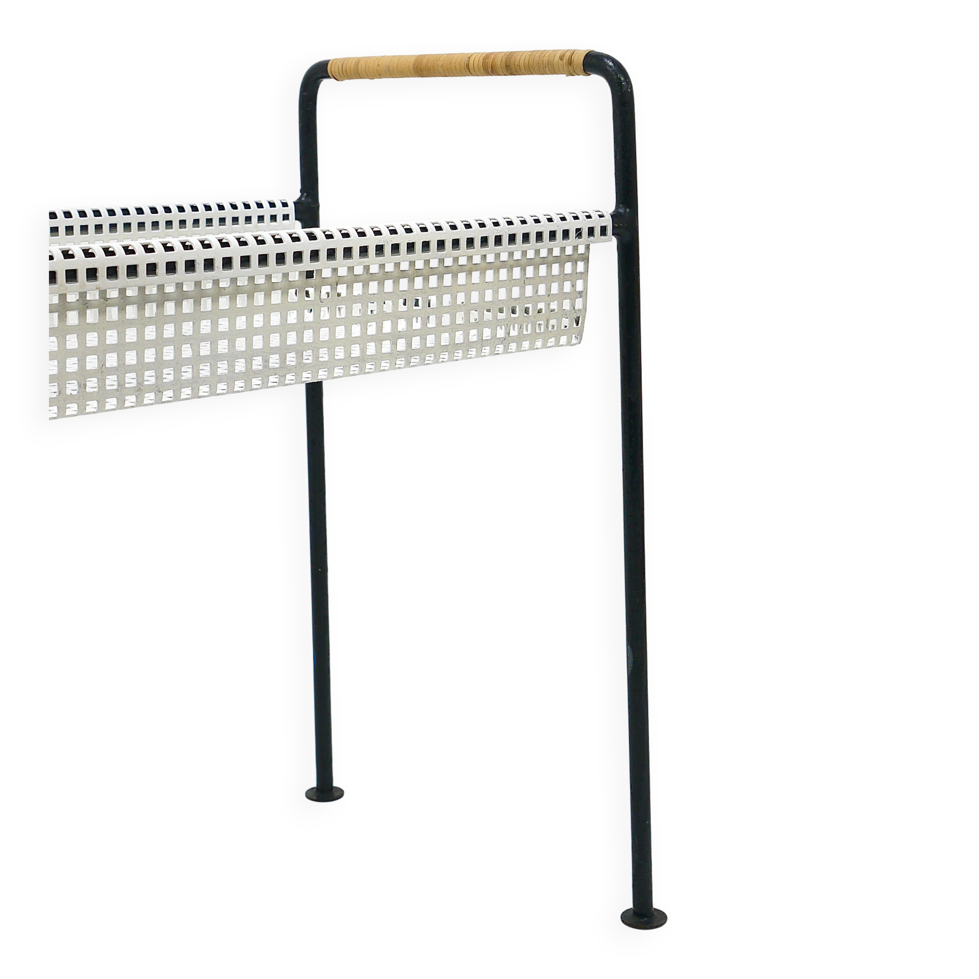 Carl Aubock Jardinière, table ou banc pour plantes, bac à fleurs, fer et osier