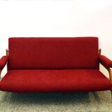 Scandinavian living room set with two armchairs and a sofa, 1960s