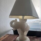 Alabaster elephant lamp 1970