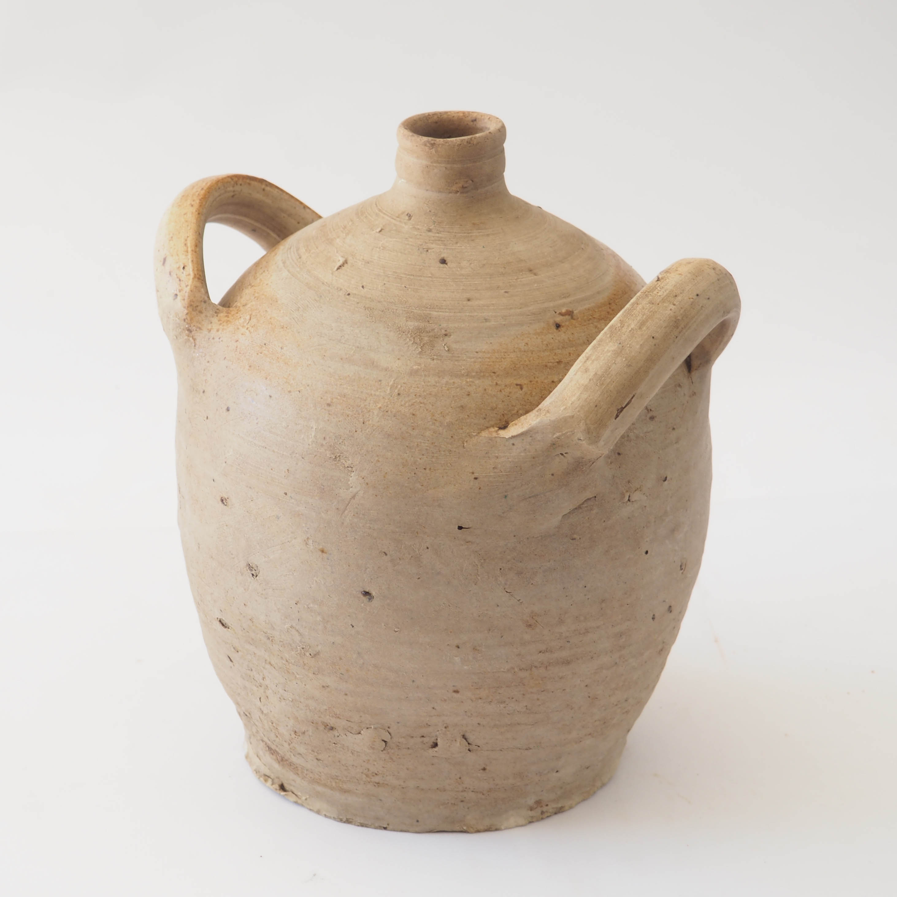 Terracotta gargoulette jar