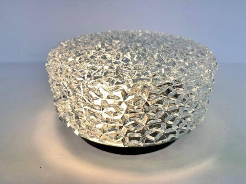 Midcentury Rare Flush Mount RZB Leuchten, Ceiling or Wall Lamp, Germany, 1970s