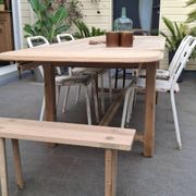 Renovated farmhouse table with extensions