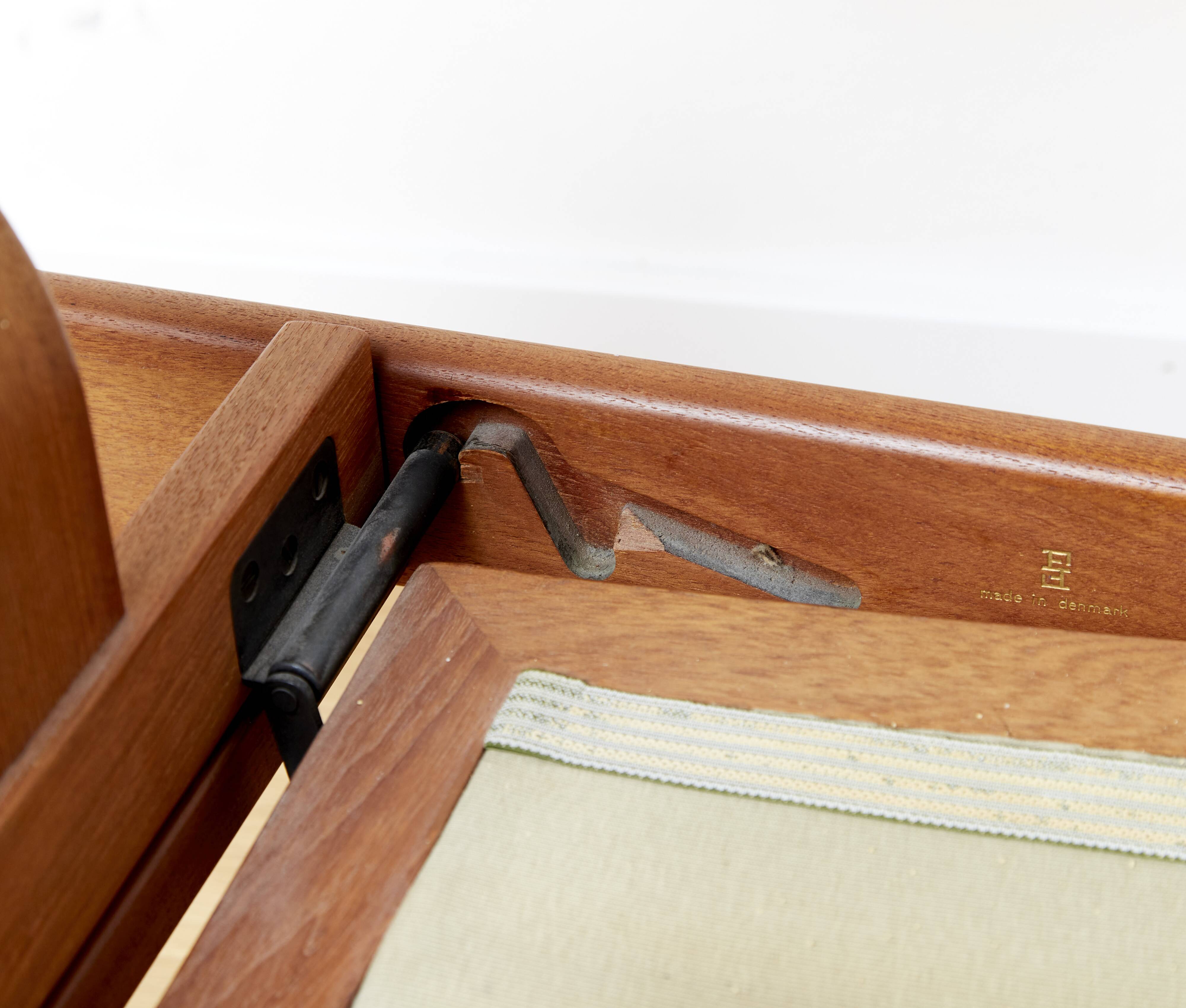 Arne Vodder Lounge Chair & Ottomane FD 164 for France & Søn