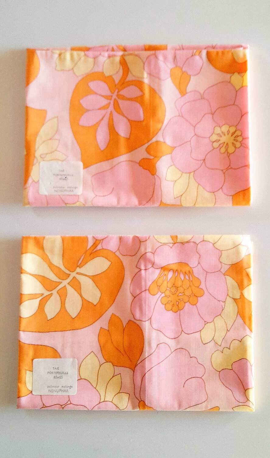 70s floral pillowcases