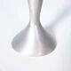 Set of space age candlesticks from the 70s/80s, organic aluminium.