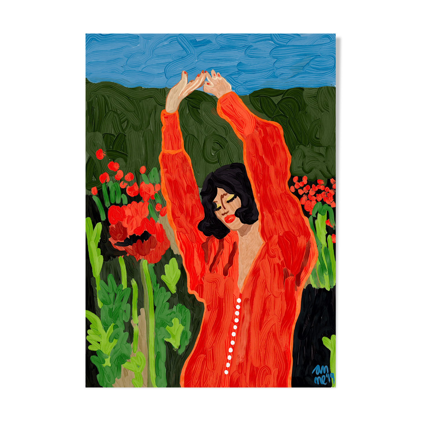 RED FLOWERS -Produit pop-up british-