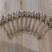 Luxury Cutlery Set Solingen SBS Gold Plated with Fine Gold 23/24 Carats - 70 Pieces