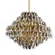 Vintage XXL Luxury Golden Chandelier Fine Gold and Crystal , 60 70 years