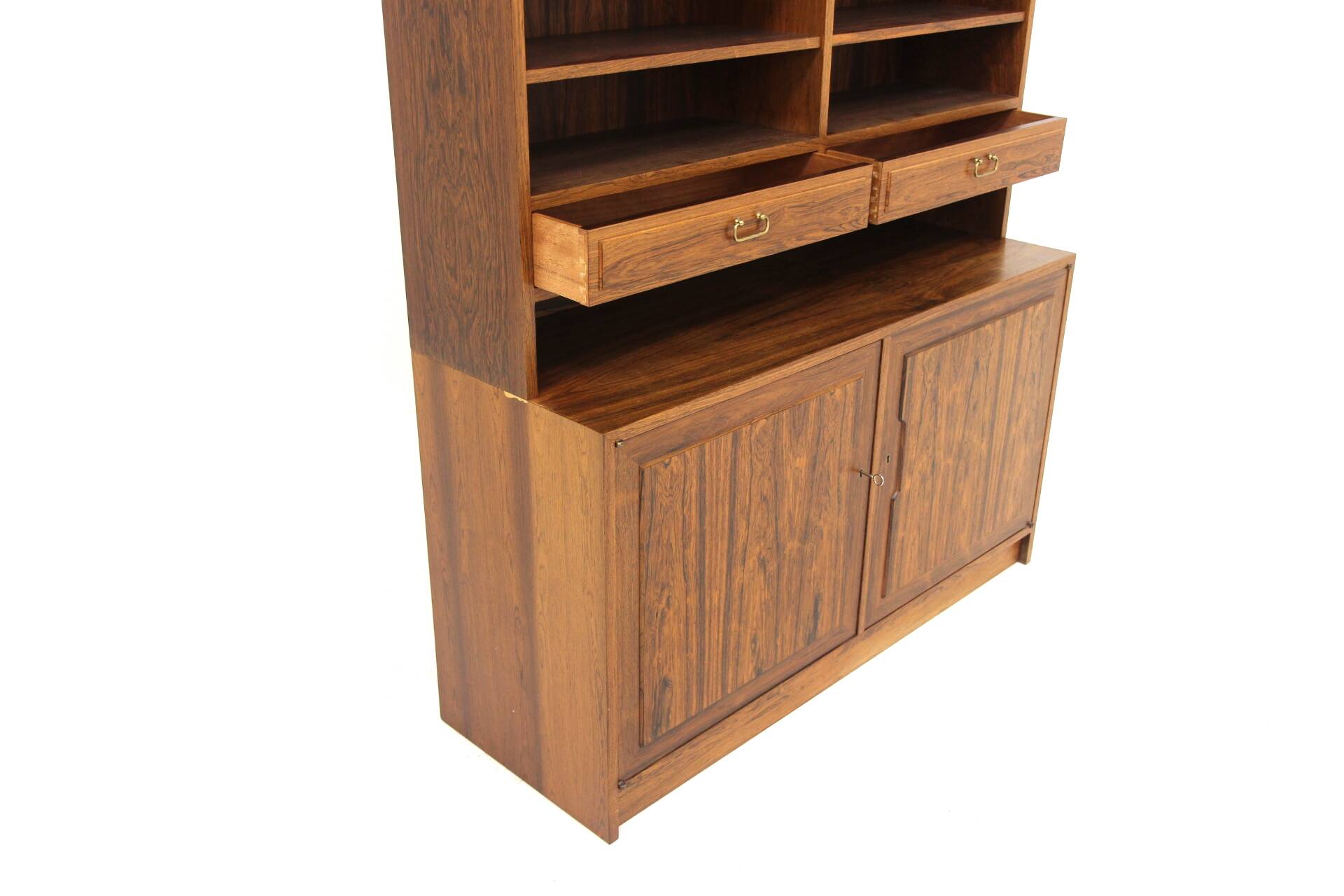 Scandinavian rosewood bookcase, Wirserums Nya Möbelfabrik, Sweden, 1960
