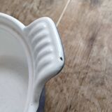 Ancienne marmite en fonte emaillée bleue Le Creuset