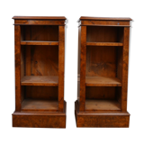 Pair of libraries in Walnut wood