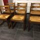 Suite of 6 sled chairs from the house revival 1970s