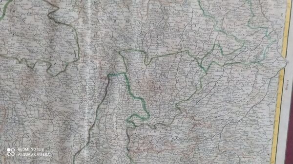 Carte ancienne de Guyenne par de Vaugondy vers 1753