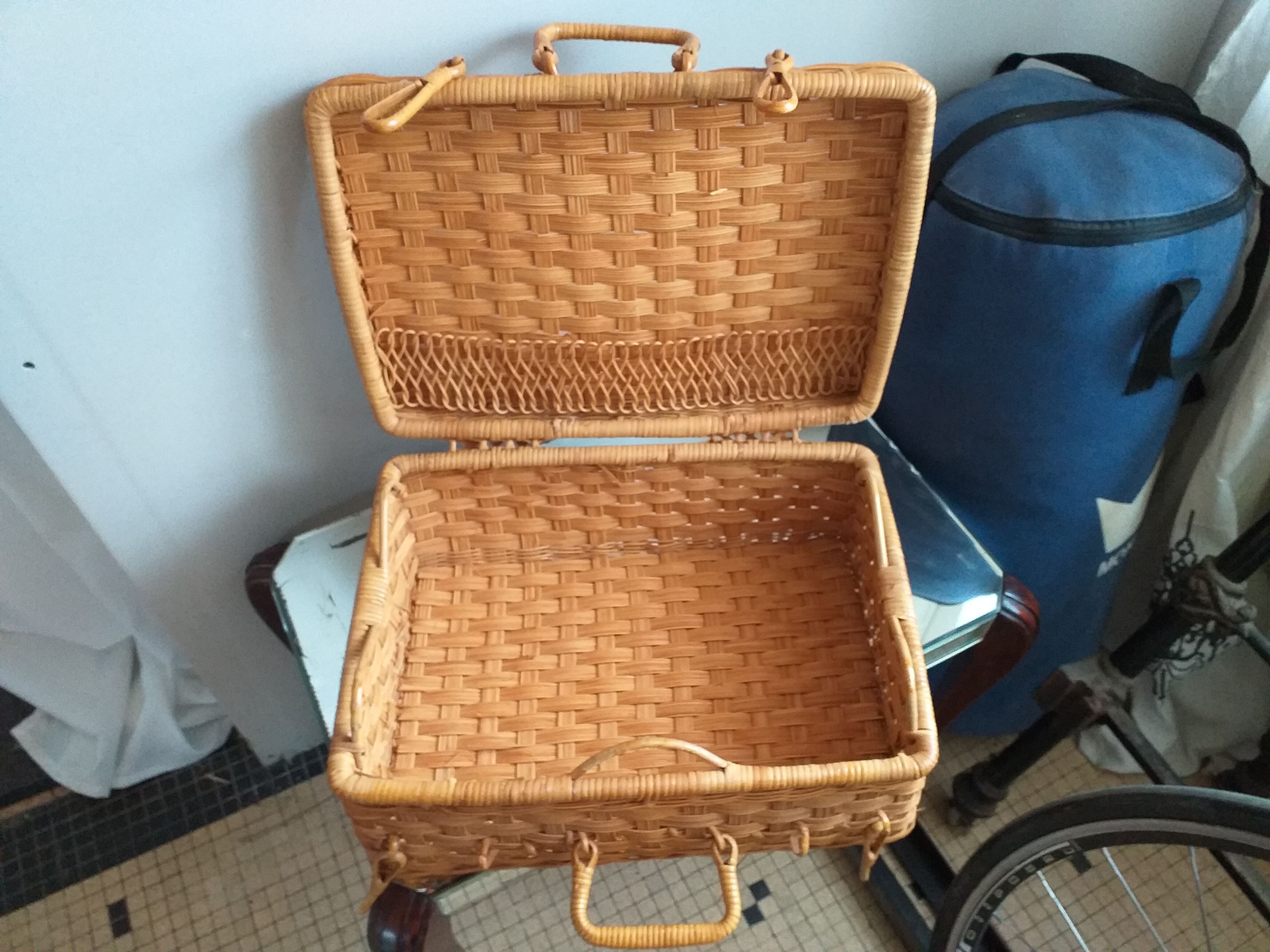 Vintage wicker case