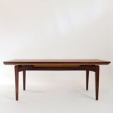 Scandinavian coffee table with extensions, 1960s