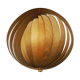 Suspension lune en bois