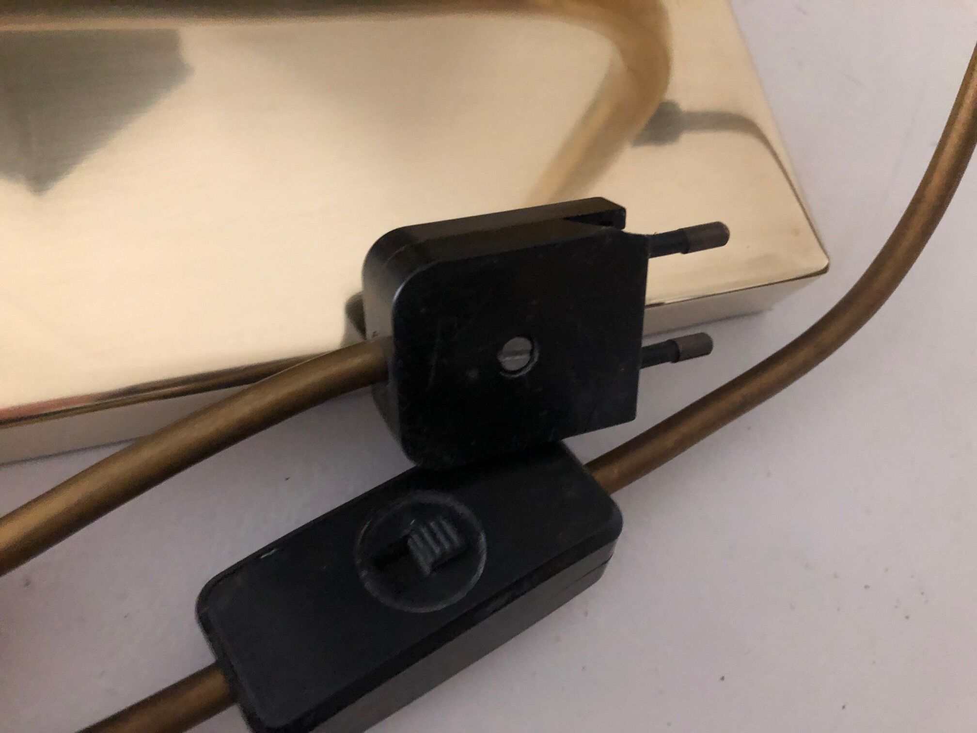 Italian brass lamp from the 70s