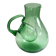 Large green glass cooling jug