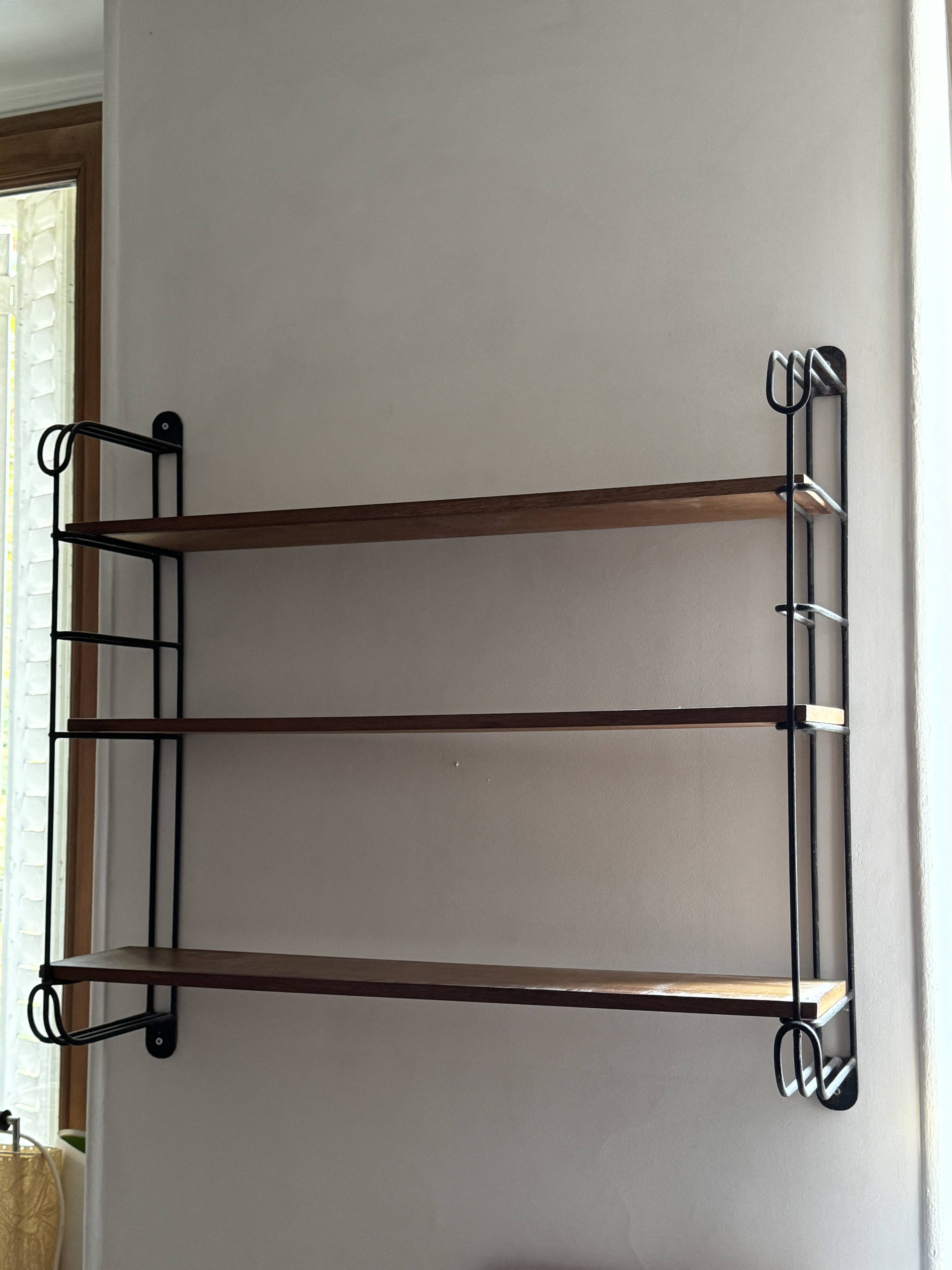 Vintage 1960s string shelf