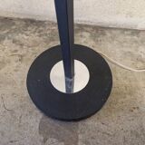 Black lacquered metal 4-light floor lamp - Maison Arlus - Satin glass globe