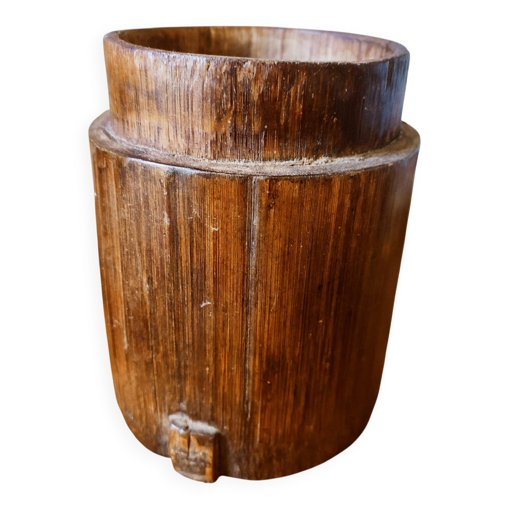 Antique bamboo pot