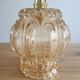 Vintage globe wall lamp in molded glass