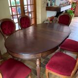 Solid mahogany dining table