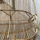 Vintage rattan bench