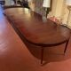 Extensible Louis XVI dining table in period Directoire mahogany.
