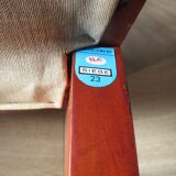 Rare - Set of 4 Louis Philippe/restoration style chairs with medallion - Blue / cherry color