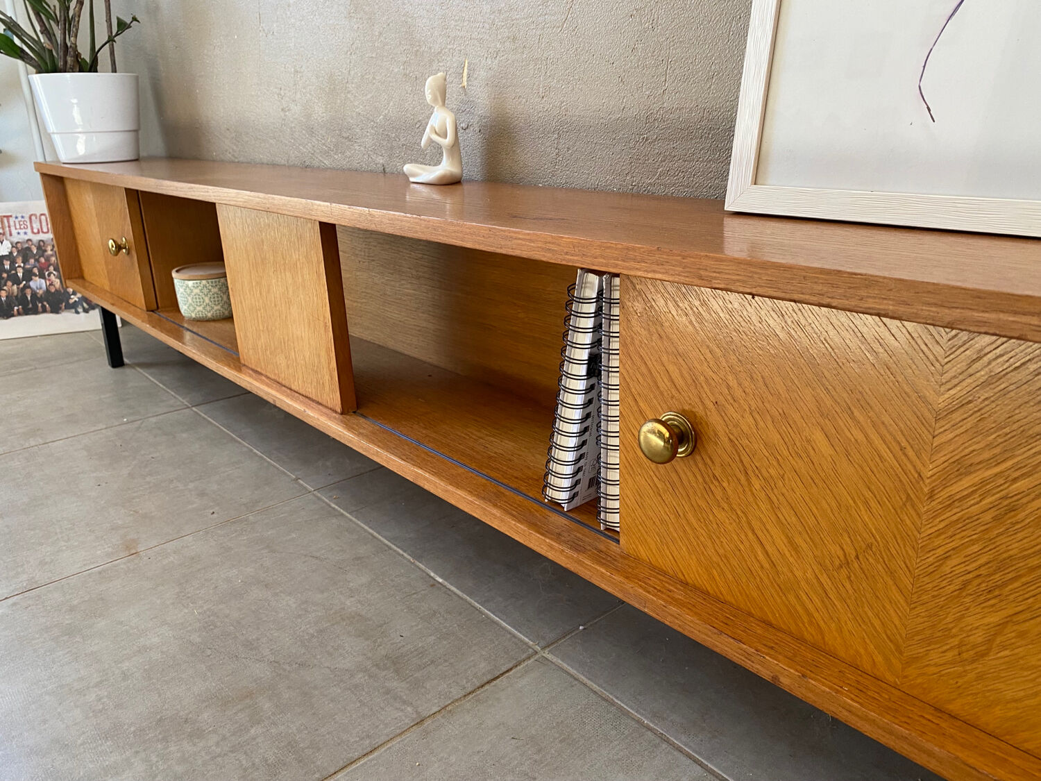 Vintage wooden sideboard (shallow)