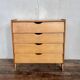 Modernist shoe cabinet 1960 in vintage ash