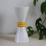 Alabaster and marble diabolo lamp