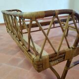 Pair of rattan beds from the 50s-60s
