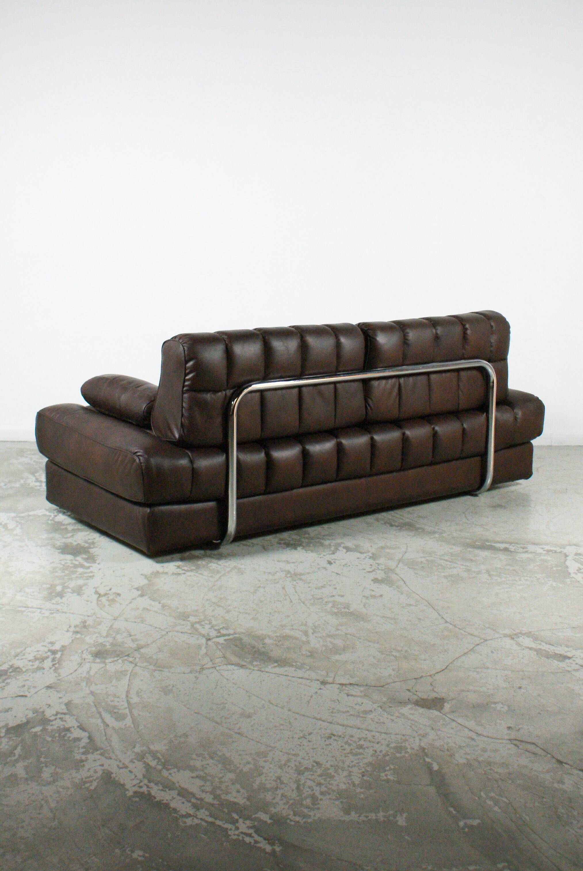 DS-85 Vintage Brown Leather Sofa by De Sede