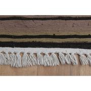 1970s Vintage Turkish Handmade Wool & Cotton Orange Runner Rug 70x311