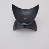 Signed steel candle holder, 1970