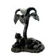 Black panther Art Deco candlestick