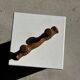 Small coat hook with two round flat button pegs in pine H8.